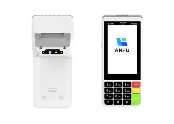 프린터 터치 스크린 POS 머신과 함께 ANFU 스마트 POS 터미널 NFC와 함께 휴대용 POS 머신