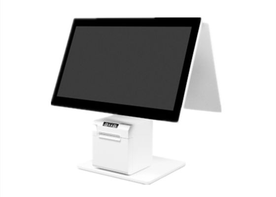 모든 것이 하나의 판매점에서 현금 등록기 컴퓨터 데스크톱 POS 기계 안드로이드 11 듀얼 화면 POS 시스템
